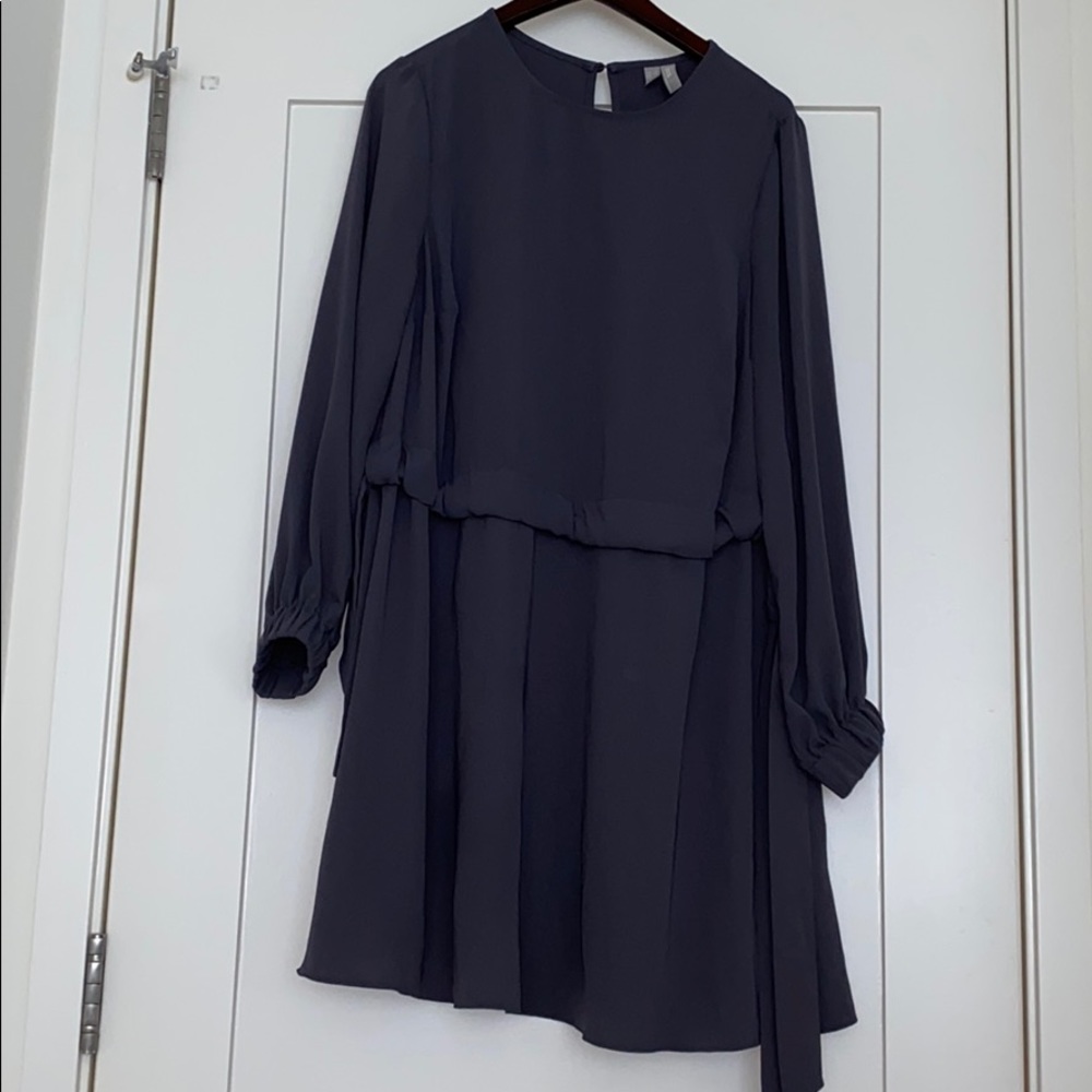 ASOS Design Ruched Tie Waist dress